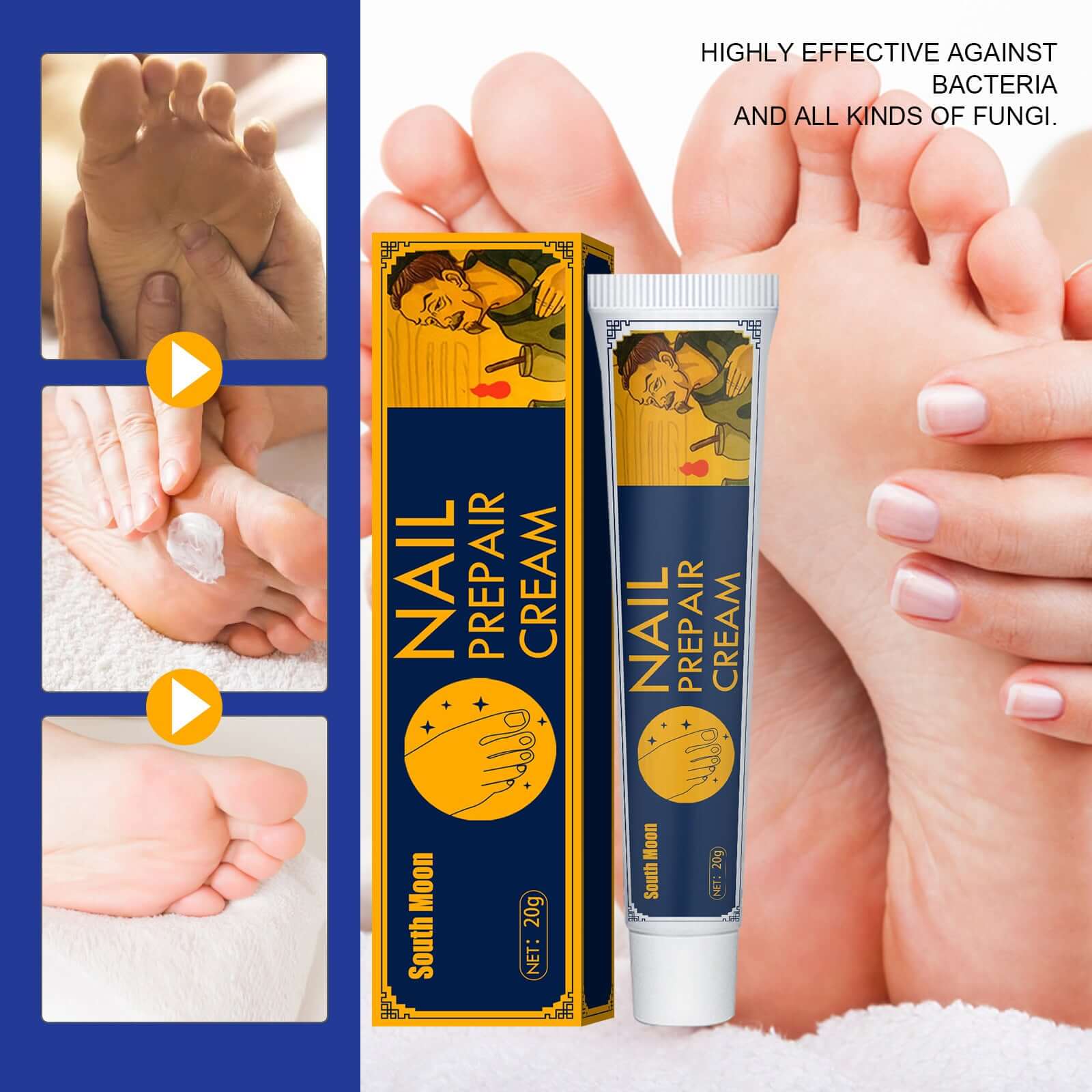 Pedicure Cream for Athlete's Foot & Odor Relief