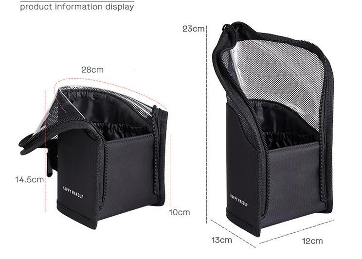Multifunctional Stylish Black Makeup Bag
