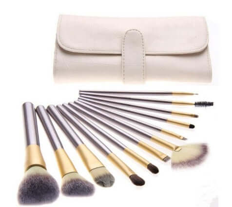 Persian Make-up Brush Set with Champagne Handle
