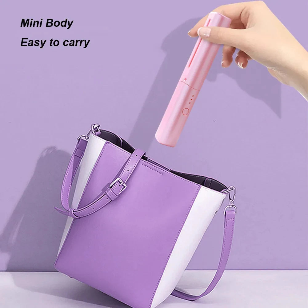 Professional Wireless Hair Straightener & Curler Comb