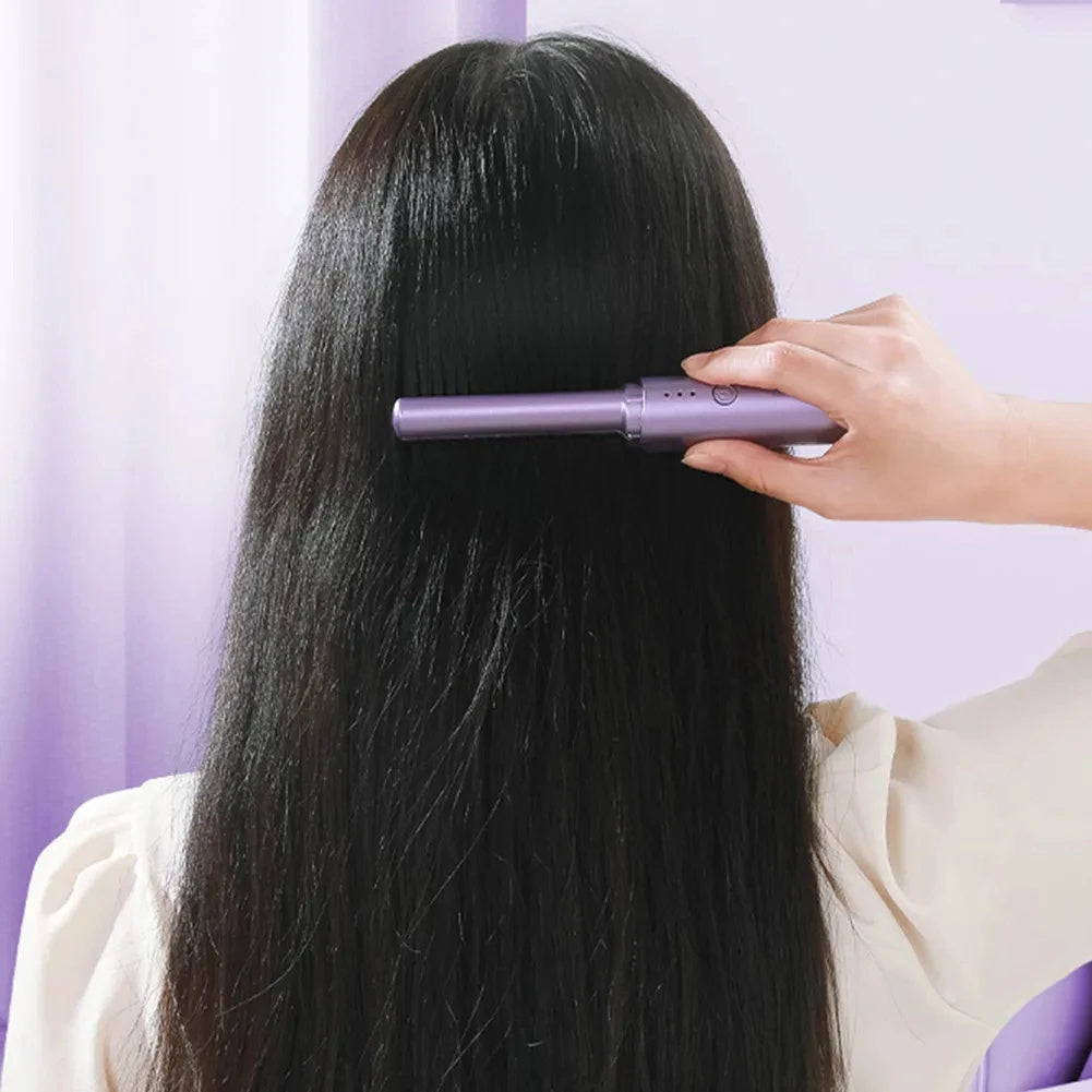 Professional Wireless Hair Straightener & Curler Comb