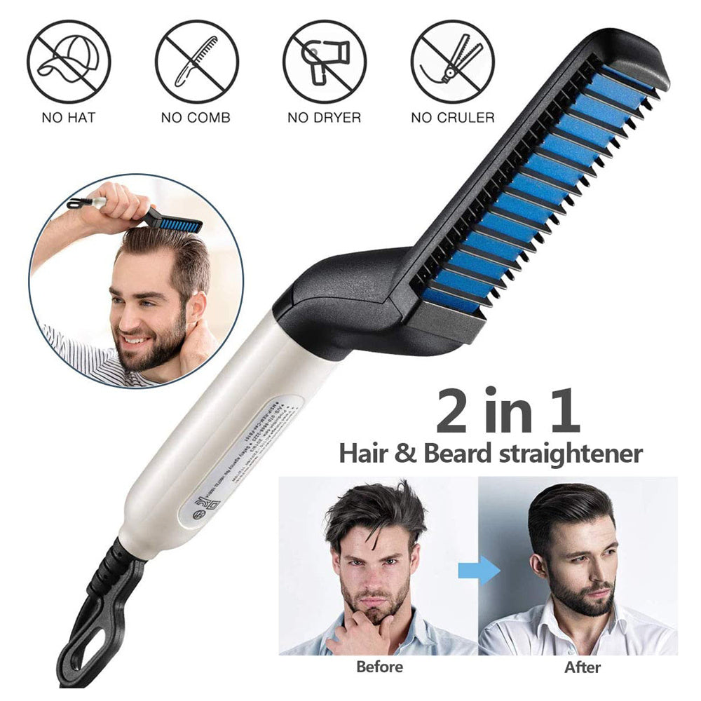 Electric Hair Straightener Brush for Men & Women