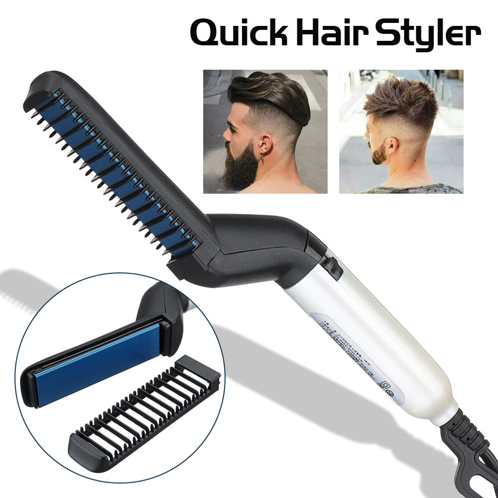Electric Hair Straightener Brush for Men & Women