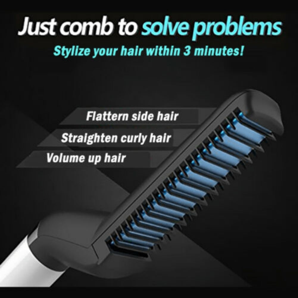 Electric Hair Straightener Brush for Men & Women